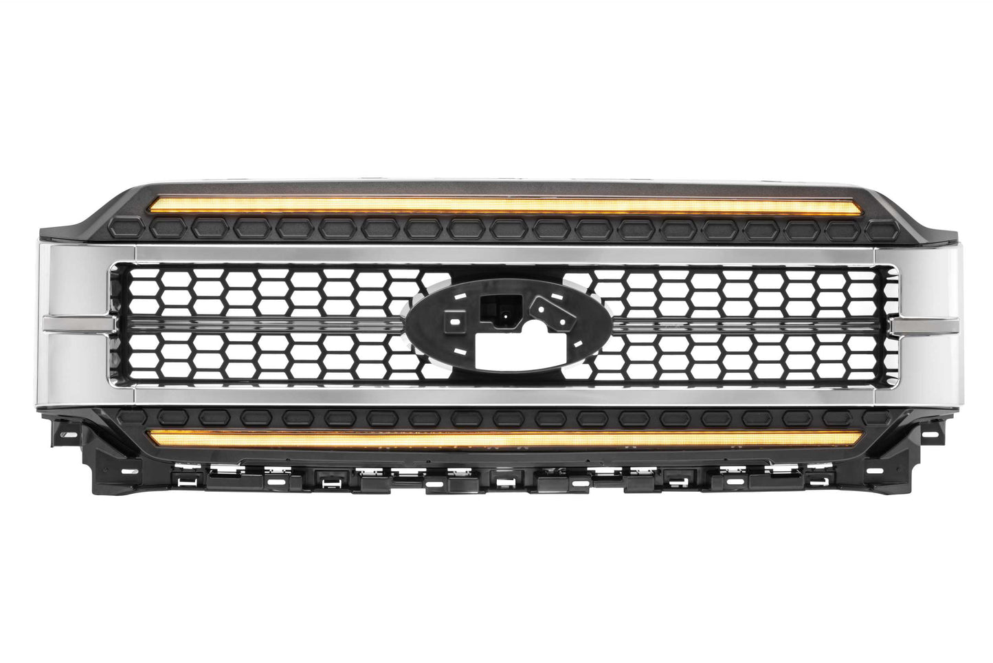XBG LED Grille: Ford F150 (2021+) (Chrome Finish / Amber DRL)