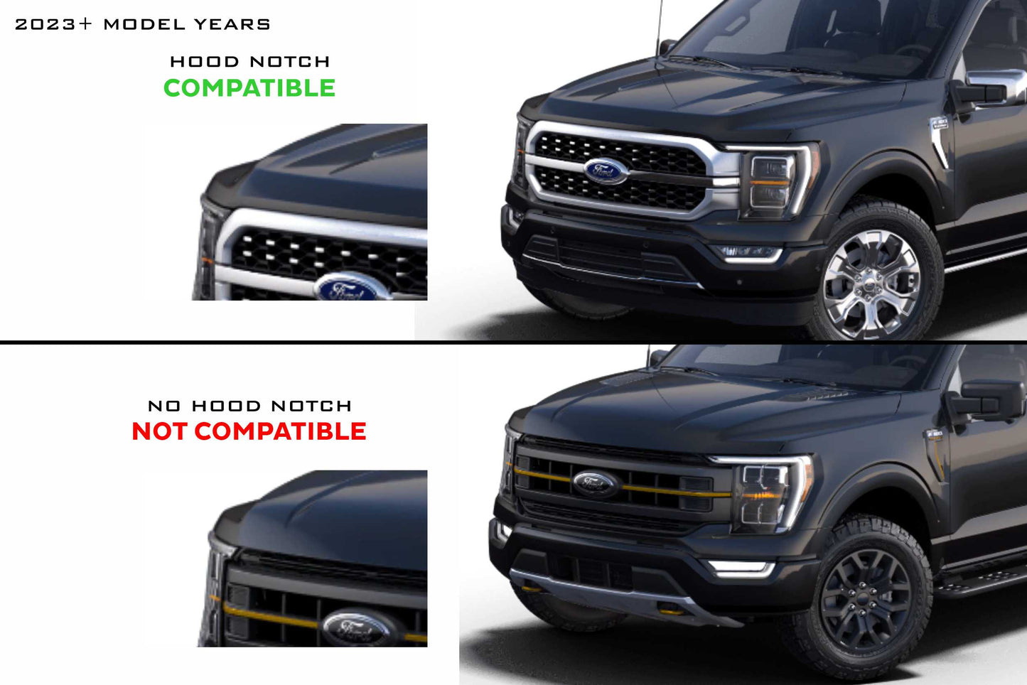 XBG LED Grille: Ford F150 (2021+) (Chrome Finish / Amber DRL)