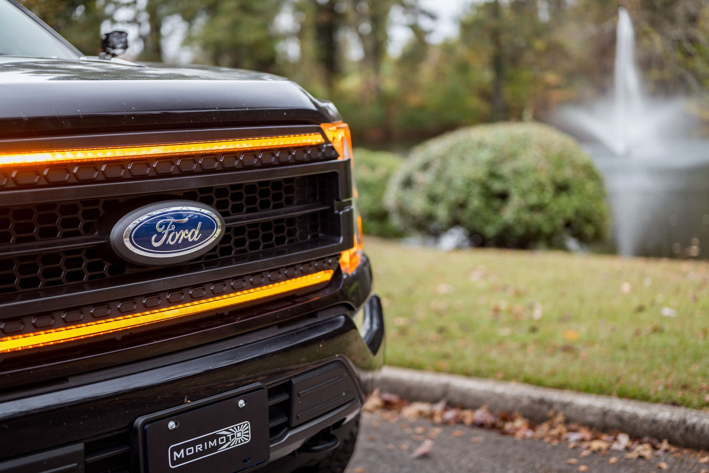XBG LED Grille: Ford F150 (2021+) (Chrome Finish / Amber DRL)