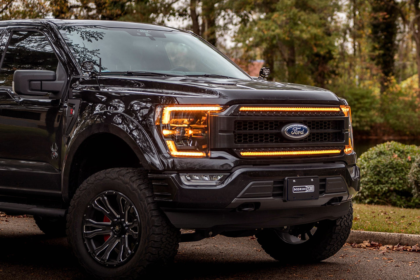 XBG LED Grille: Ford F150 (2021+) (Chrome Finish / Amber DRL)