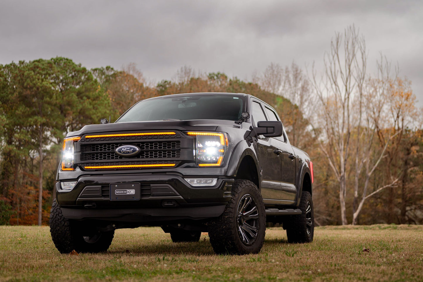 XBG LED Grille: Ford F150 (2021+) (Chrome Finish / Amber DRL)