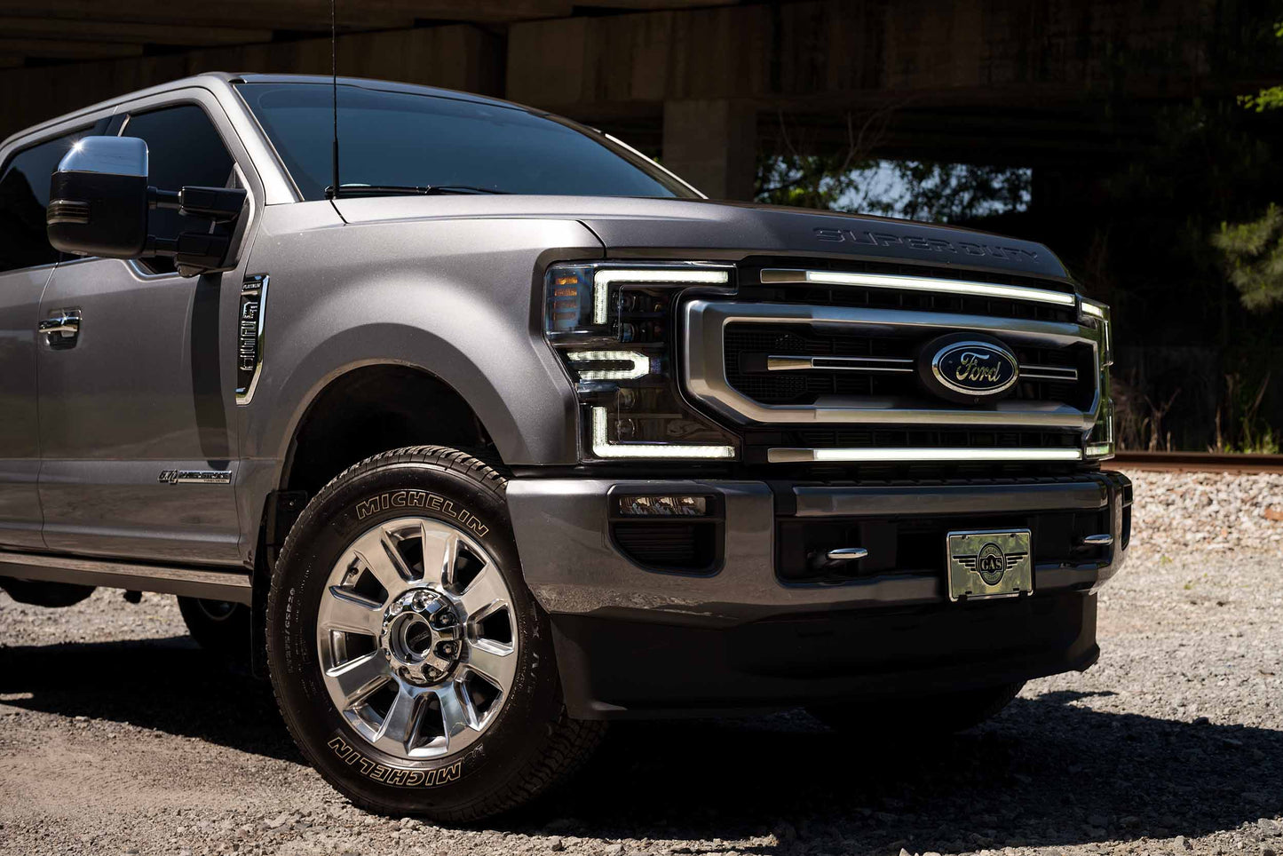 XBG LED DRL Grille Inserts: Ford Super Duty Platinum (20-22) (White)