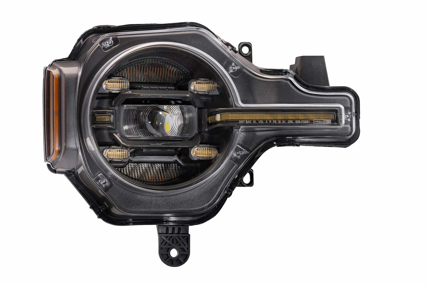 XB LED Headlights: Ford Bronco (21+) (Pair / White DRL)