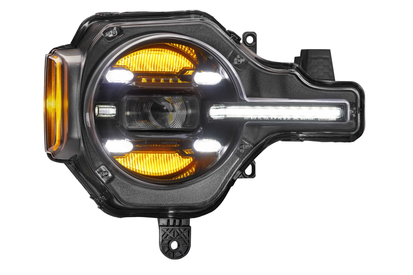 XB LED Headlights: Ford Bronco (21+) (Pair / White DRL)