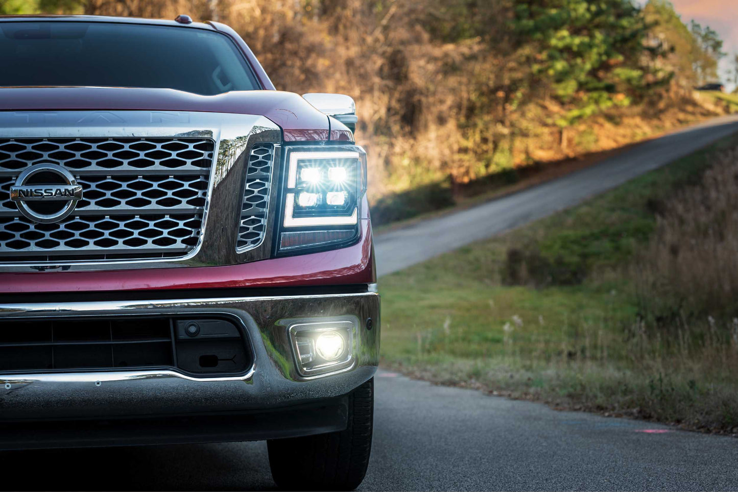 XB LED Headlights: Nissan Titan (16-22) (Pair / ASM)