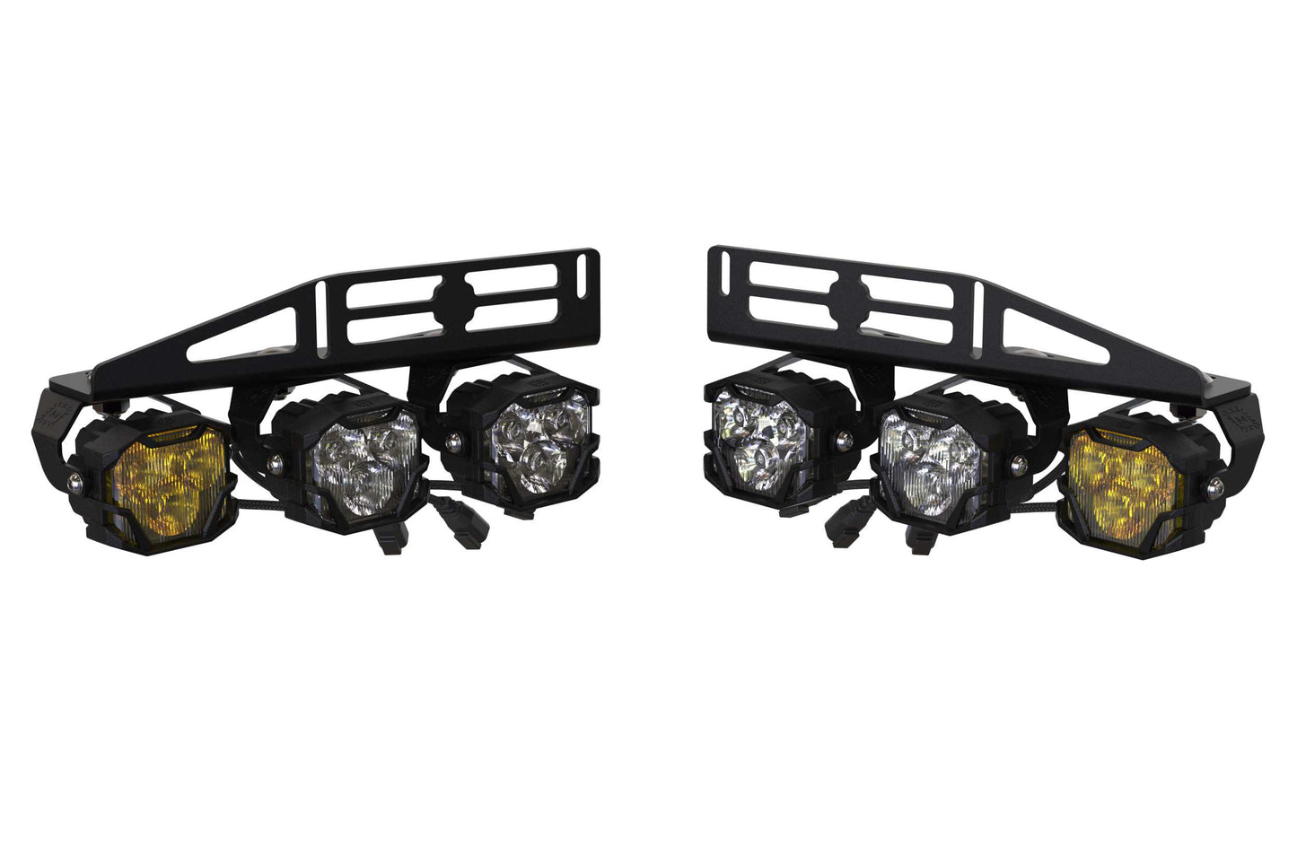 Morimoto 4Banger Triple Fog Kit: 17-20 Raptor (brackets and harness)