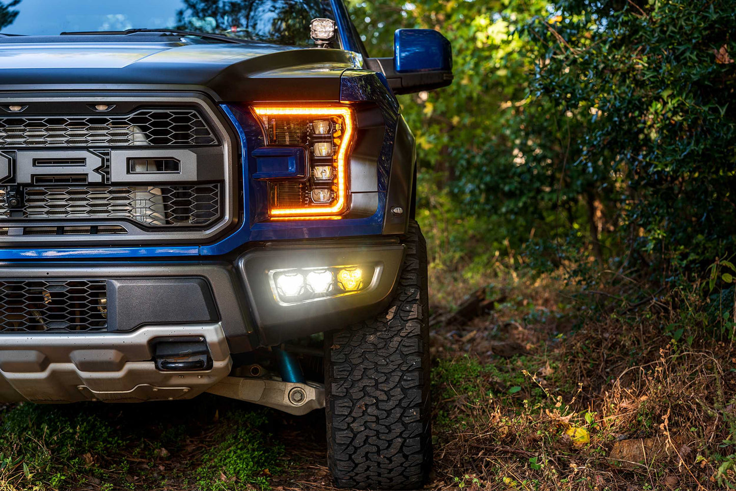 Morimoto 4Banger Triple Fog Kit: 17-20 Raptor (brackets and harness)