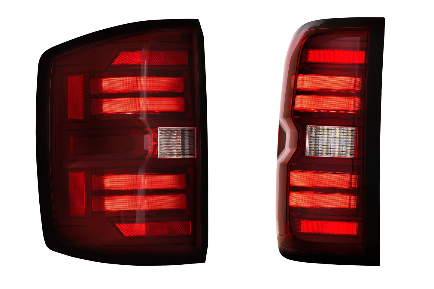 XB LED Tail Lights: Chevy Silverado (14-19) (Pair / Red) (Gen 2)