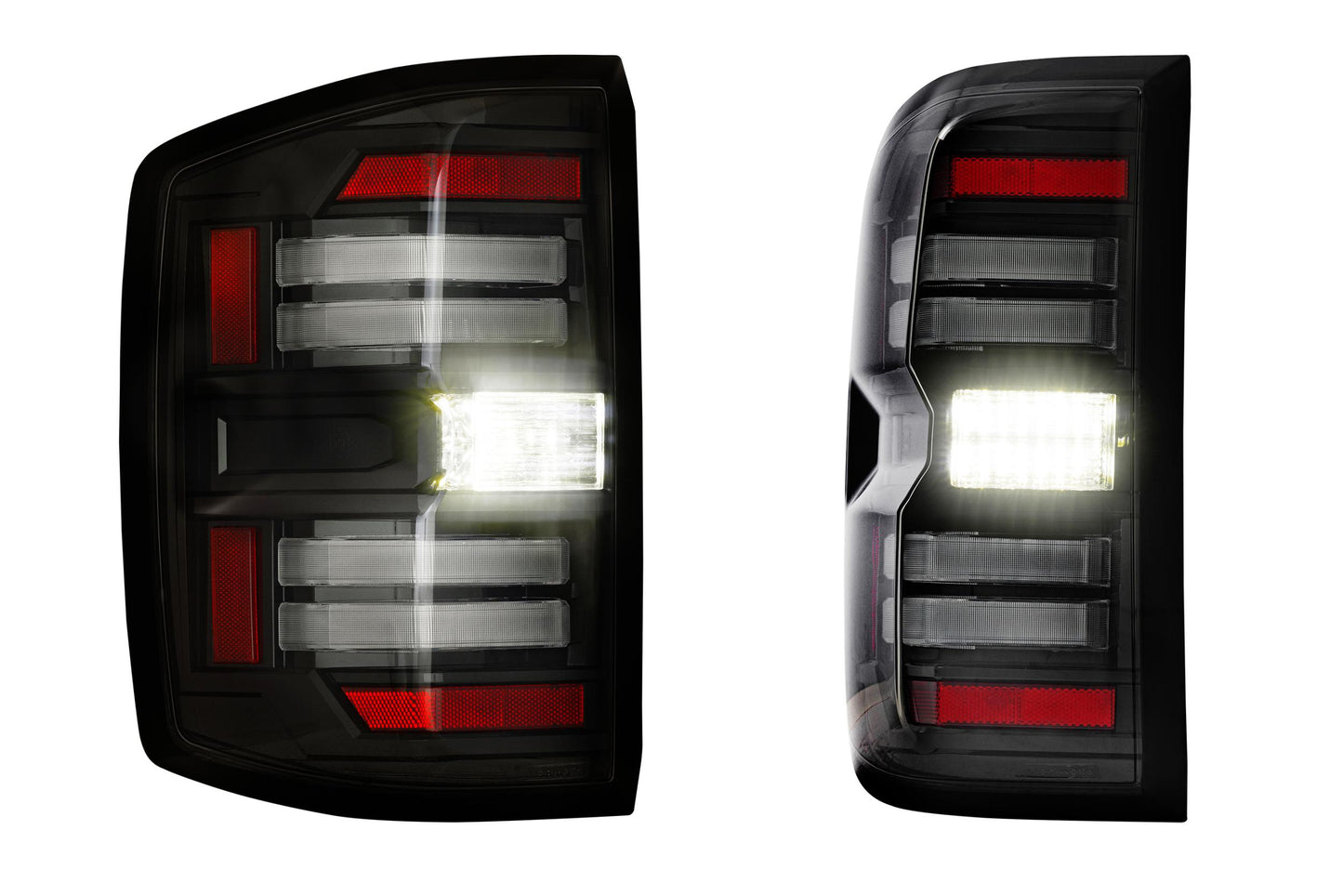 XB LED Tail Lights: Chevy Silverado (14-19) (Pair / Smoked) (Gen 2)
