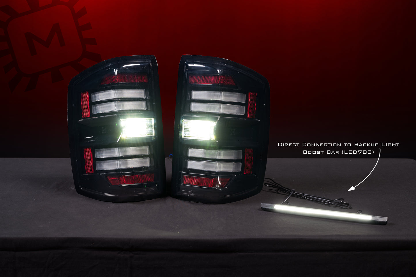 XB LED Tail Lights: Chevy Silverado (14-19) (Pair / Smoked) (Gen 2)