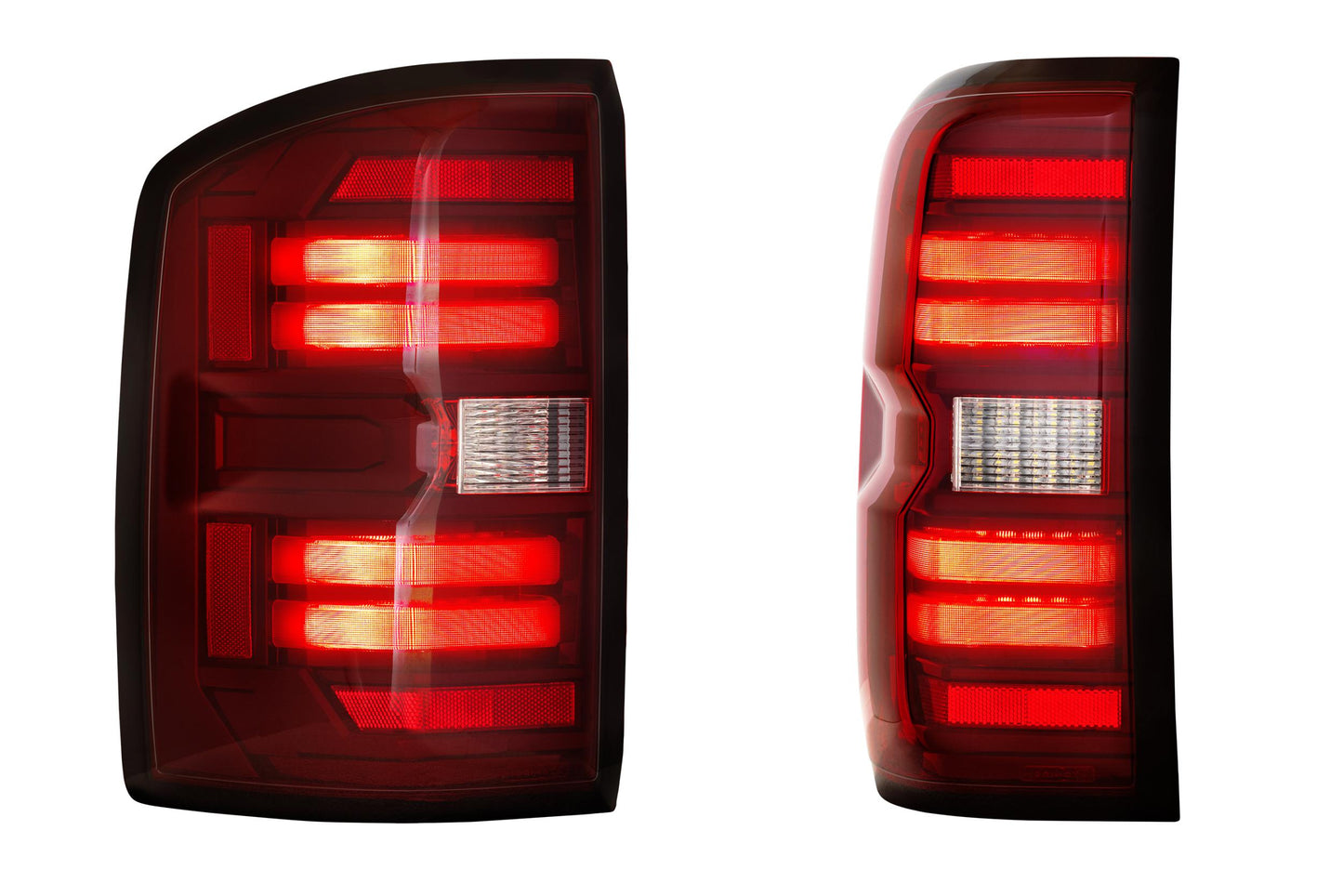 XB LED Tail Lights: GMC Sierra (14-18) (Pair / Red)
