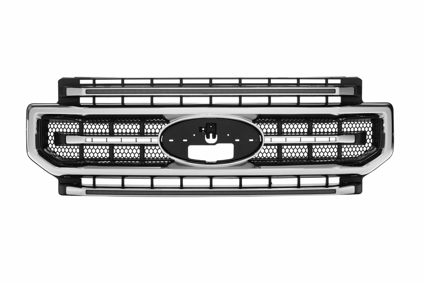 XBG LED Grille: Ford Super Duty (20-22) (Chrome Finish / White DRL)