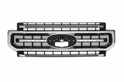 XBG LED Grille: Ford Super Duty (20-22) (Chrome Finish / Amber DRL)