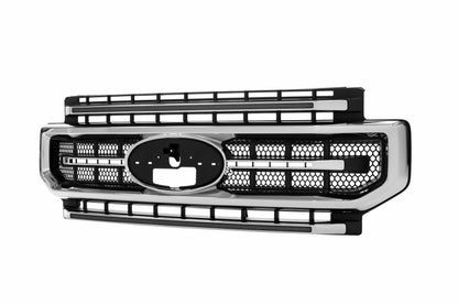 XBG LED Grille: Ford Super Duty (20-22) (Chrome Finish / Amber DRL)