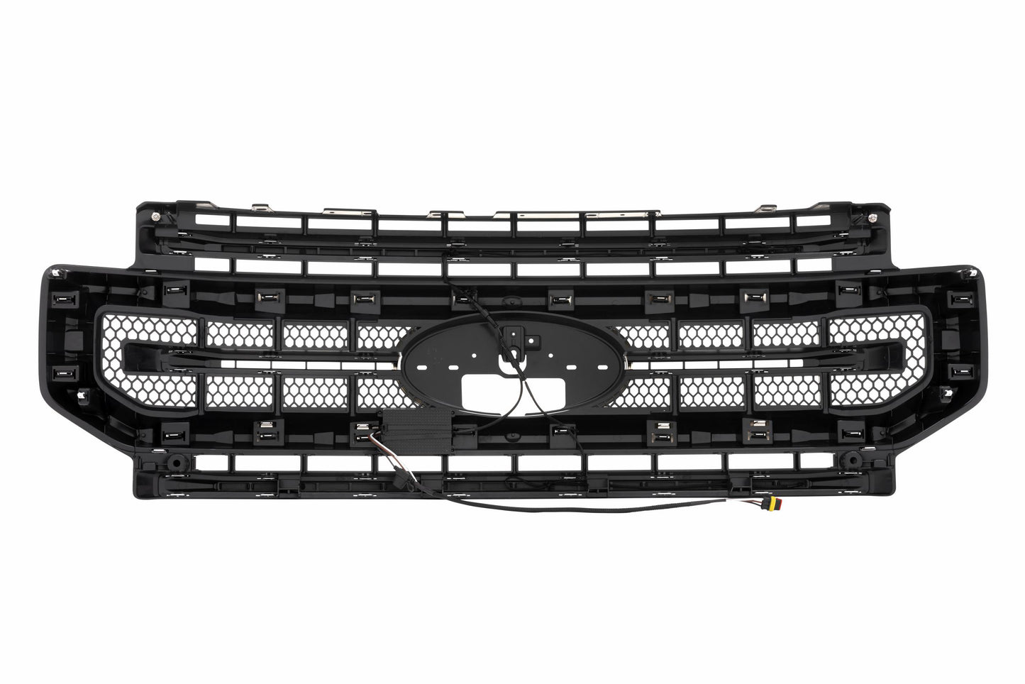 XBG LED Grille: Ford Super Duty (20-22) (Chrome Finish / Amber DRL)