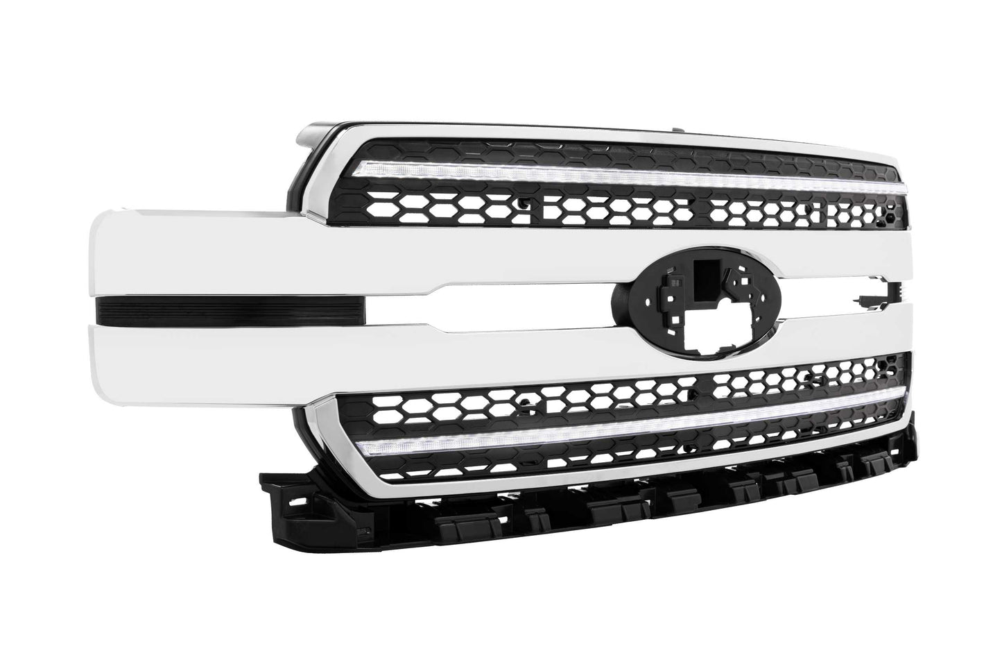 XBG LED Grille: Ford F150 (18-20) (Chrome Finish / White DRL)