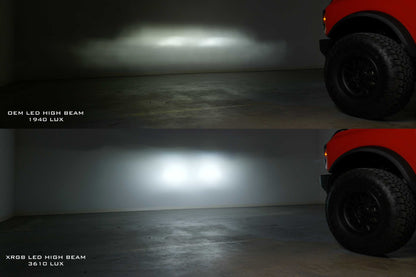 XRGB LED Headlights: Ford Bronco (21+) (Pair / RGB DRL)