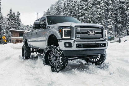 XB LED Headlights: Ford Super Duty (11-16) (Pair / White DRL)