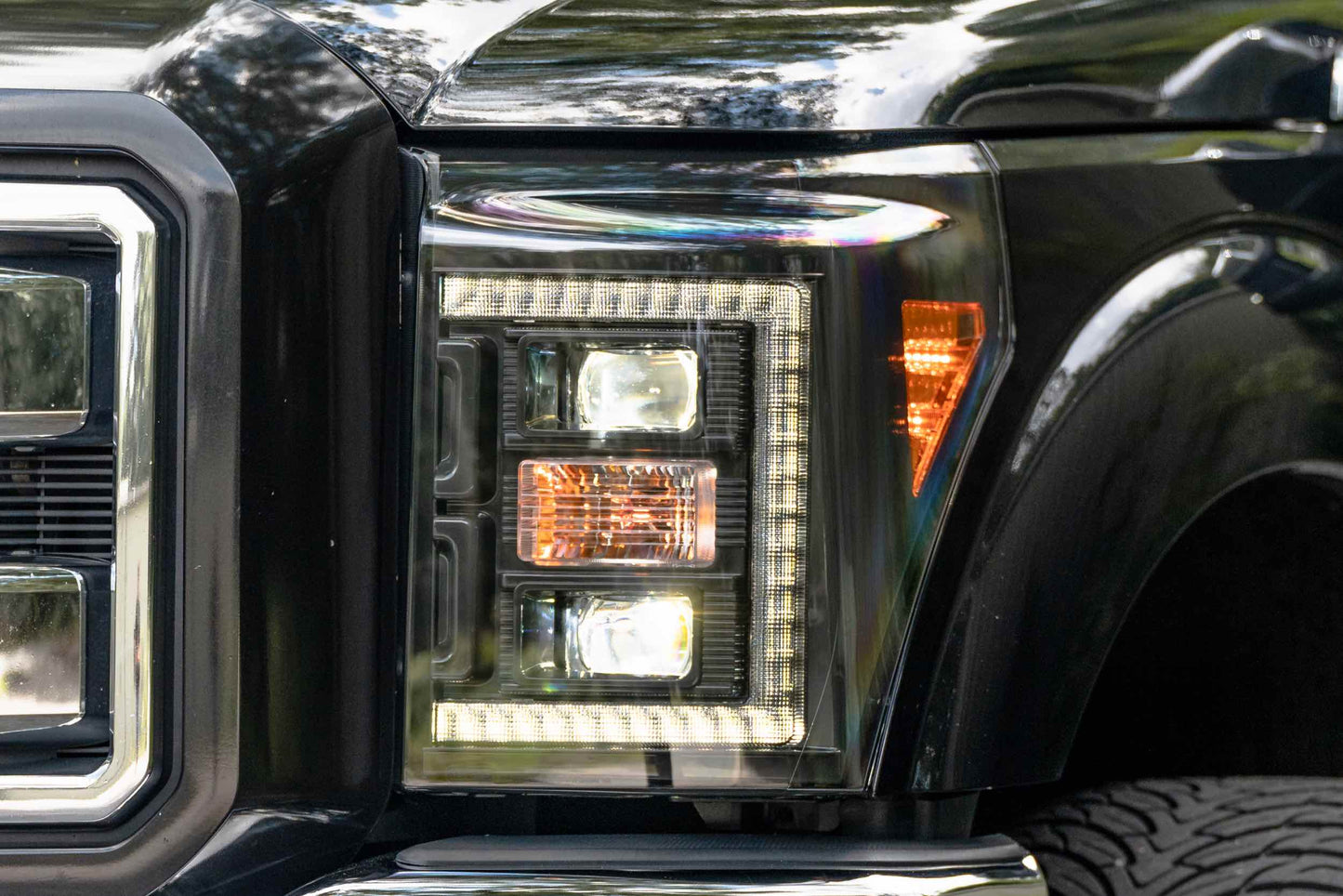 XB Hybrid LED Headlights: Ford Super Duty (11-16) (Pair / ASM)