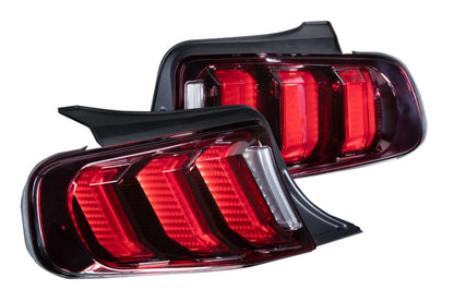 XB LED Tail Lights: Ford Mustang (13-14) (Pair / Facelift / Smoked)