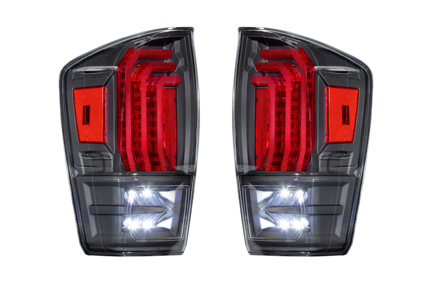 XB LED Tail Lights: Toyota Tacoma (16-23) (Pair / Clear Lens)