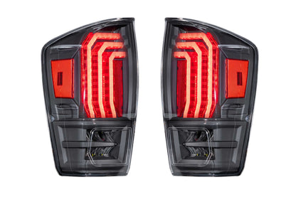 XB LED Tail Lights: Toyota Tacoma (16-23) (Pair / Clear Lens)