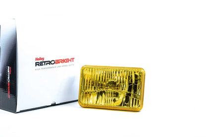Holley RetroBright Headlight: Euro Yellow (4x6" Rectangle)