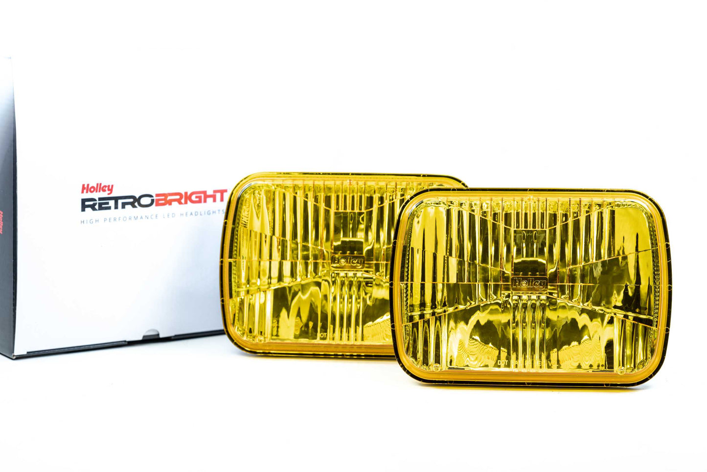 Holley RetroBright Headlight: Euro Yellow (5x7" Rectangle)