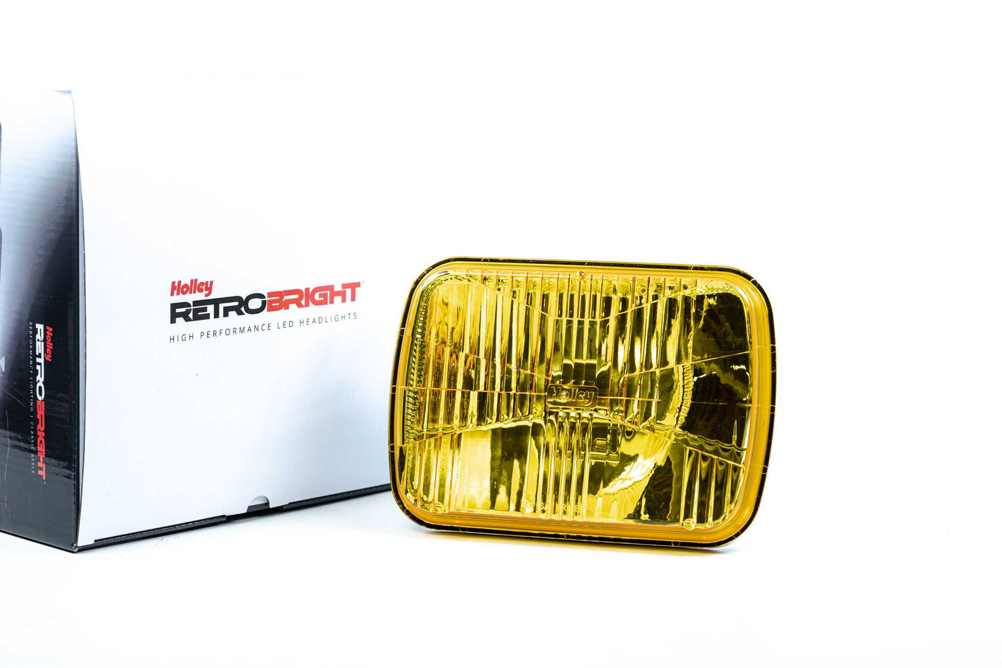 Holley RetroBright Headlight: Euro Yellow (5x7" Rectangle)