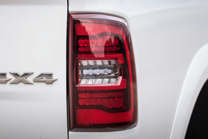 XB LED Tail Lights: Dodge Ram (09-18) (Pair / Red) (Gen 2)