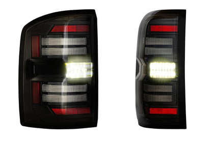 XB LED Tail Lights: GMC Sierra (14-18) (Pair / Smoked)