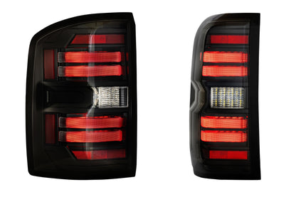 XB LED Tail Lights: GMC Sierra (14-18) (Pair / Smoked)