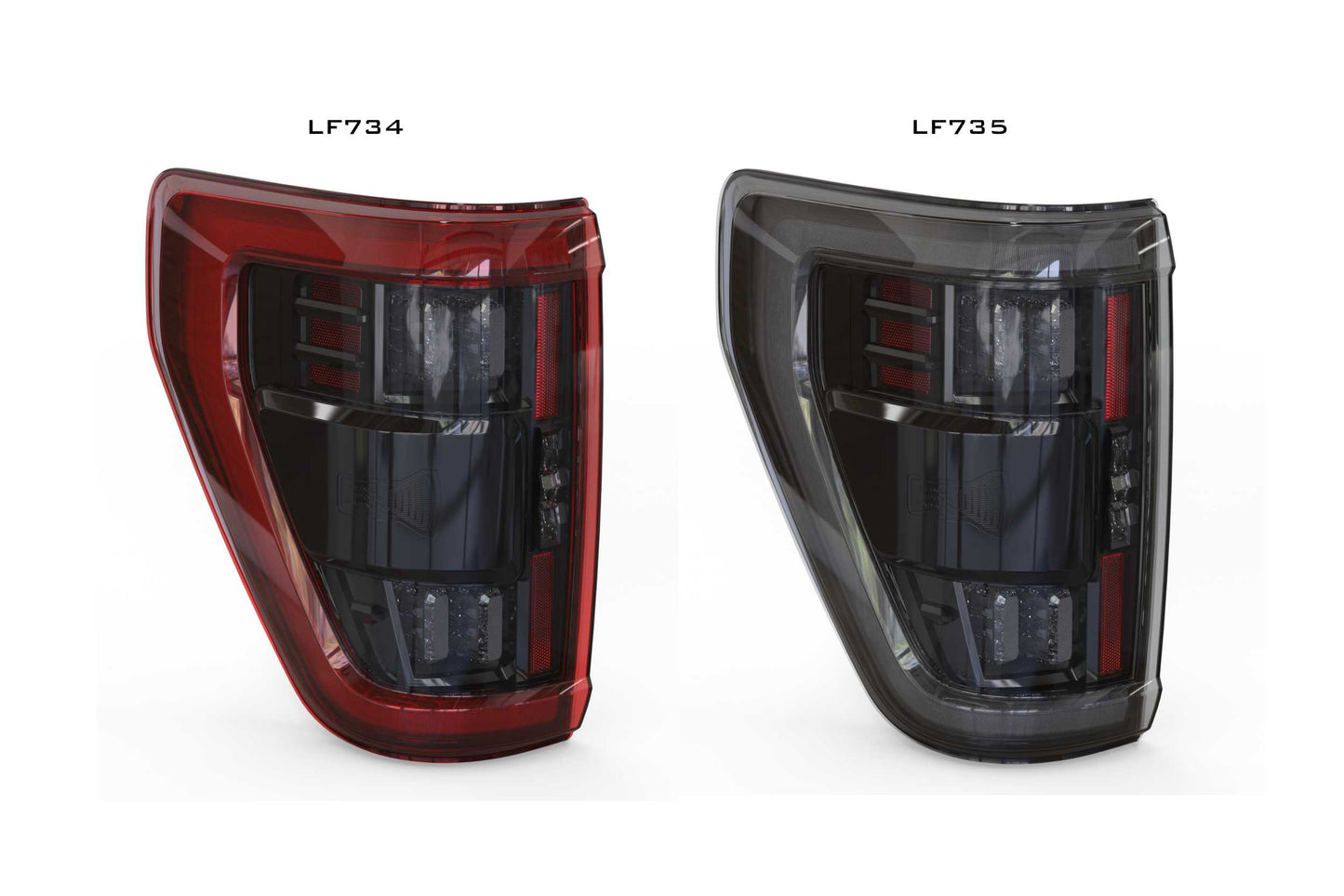 XB LED Tail Lights: Ford F150 (2021+) (Pair / BLIS / Red)